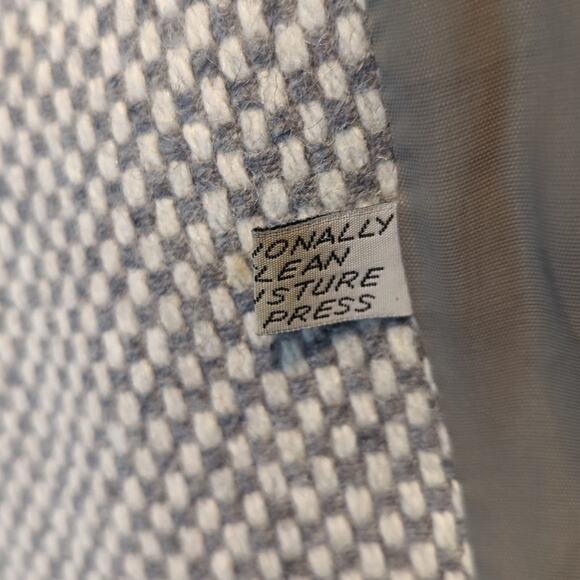 Spencer Douglas Vintage 80s Gray/Cream Tweed Wool Blend Car Coat Womens Sz 12 - Picture 12 of 14